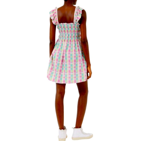 NWT | French Connection | Bibiana Check Mini Summer Dress | Size 12 - Picture 3 of 7